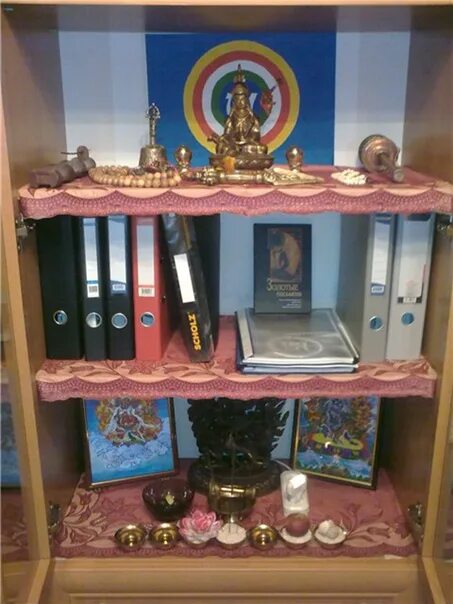 house altar Buddhist shrine, Altar, Meditation altar