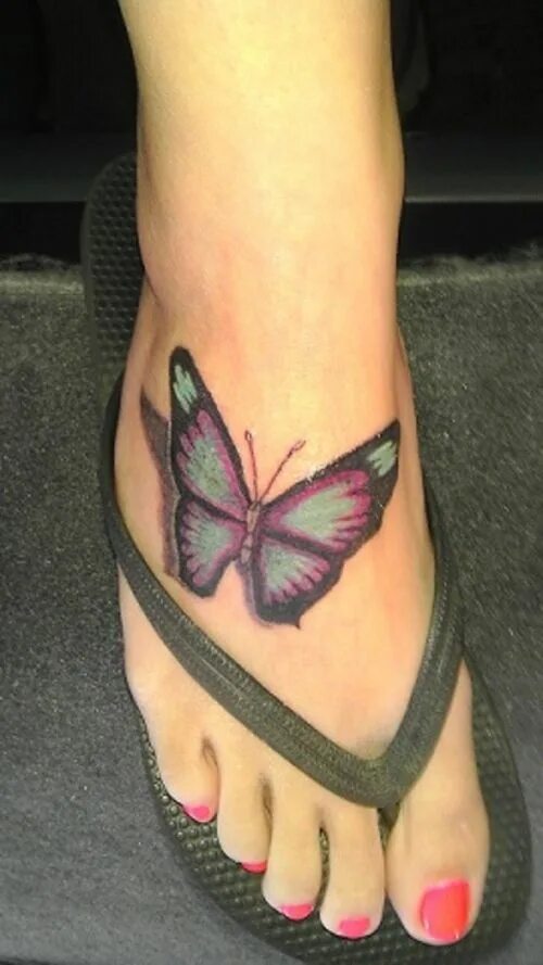 3 Butterflies Butterfly leg tattoos, Foot tattoos for women, Tattoos for women f