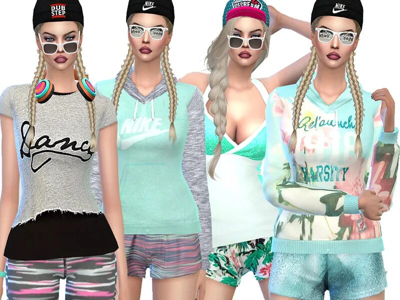 Симс доп одежда. Симс 4 одежда найк. sims 4 outfit. sims 4 одежда женская. симс 4 сет одежды.