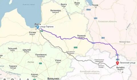 Рига карта расстояние