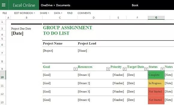 Working group list. Project list. excel to do list template. task list. excel todo list.