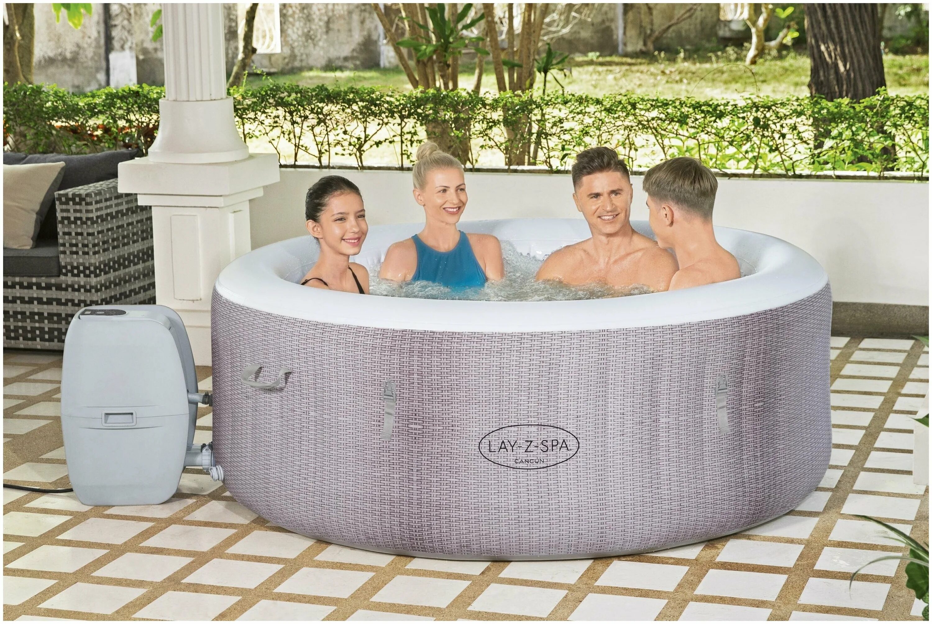 Бассейн lay. Bestway lay-z-spa cancun airjet 60003. бассейн надувной спа bestway lay-z-spa cancun airjet 60003, 180х66 см. bestway lay-z-spa. джакузи bestway lay-z-spa.