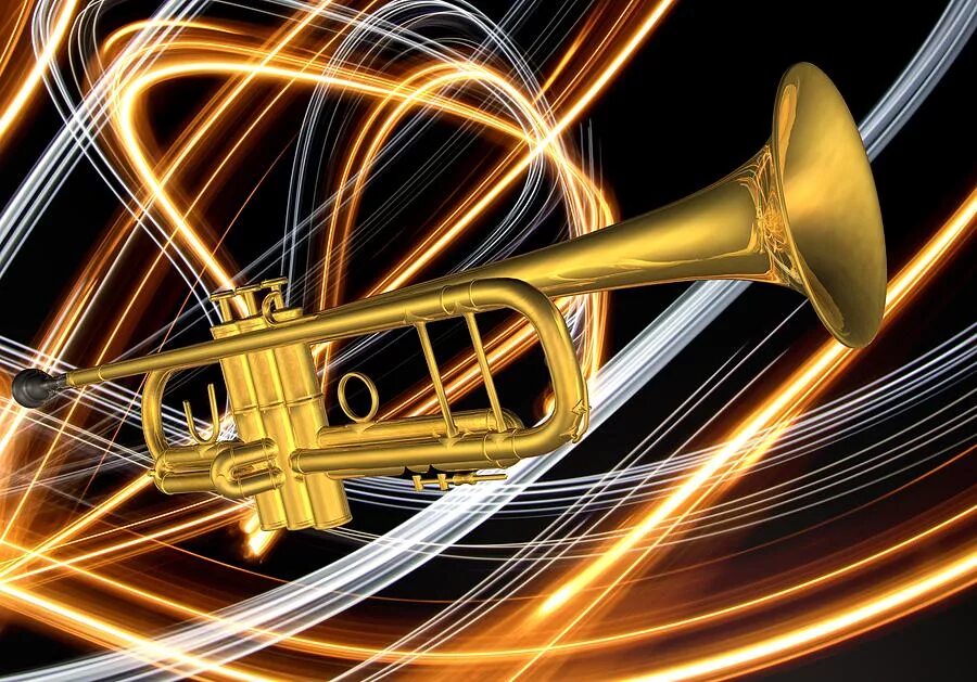Труба звучание. Музыкальная труба. Большая музыкальная труба. Джаз труба. С днём рождения мужчине трубачу.