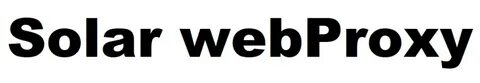 Solar webproxy