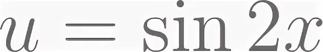 U sin