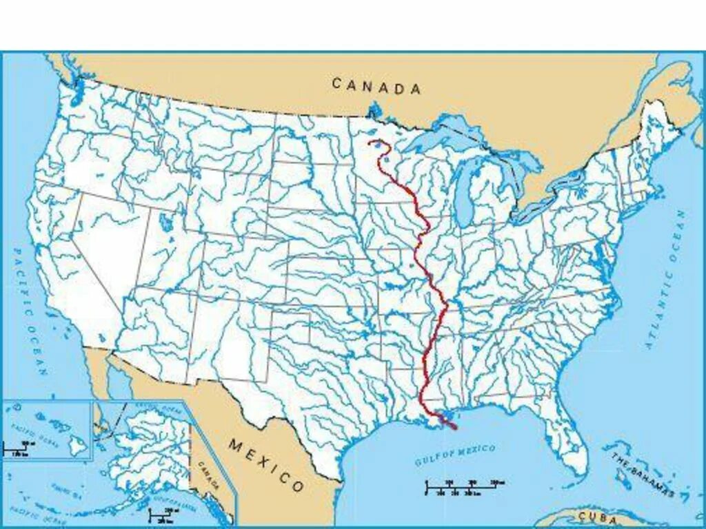 Река миссисипи на карте америки. Река миссисипи с миссури на карте. Притоки миссисипи на карте северной америки. На какой реке находится сша. Река миссури на карте северной америки.