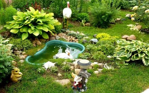 Садовый пруд оформление