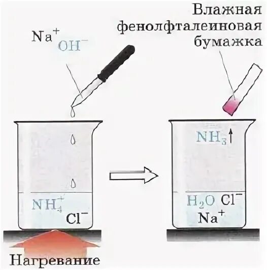 Карбонат аммония и хлорид бария. Качественная реакция на ионы аммония.