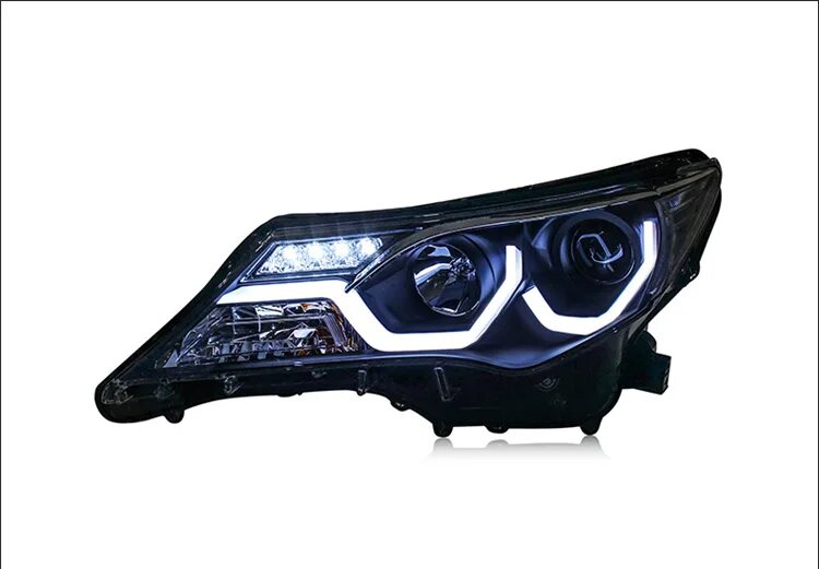 Toyota rav4 2013 фара. Фары Toyota rav4 2013-2015 led. Фара рав 4 2013. Led фары рав-4 2013г.