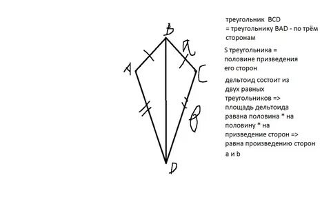 Рассчитайте площадь дельтоида 167 см