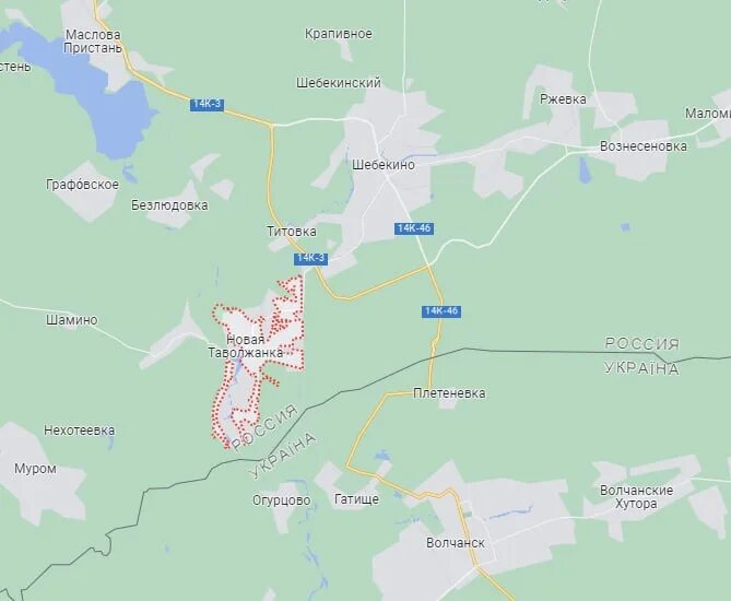 Новая Таволжанка Белгородская на карте. Карта новой Таволжанки Шебекинского района с улицами. Новая Таволжанка Белгородская область на карте.