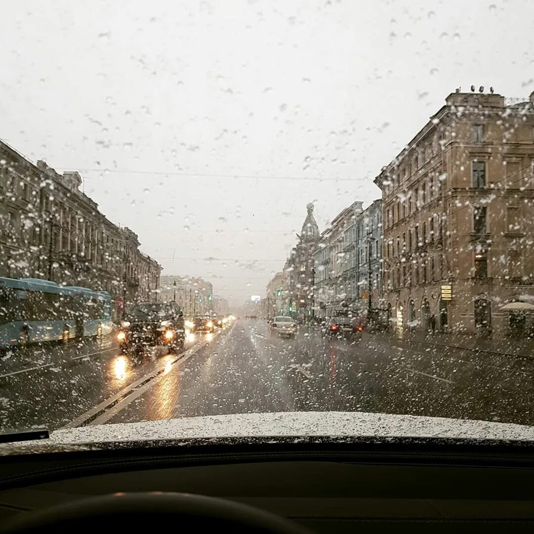 Снегопад в питере