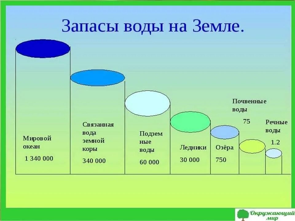 Процент воды океана