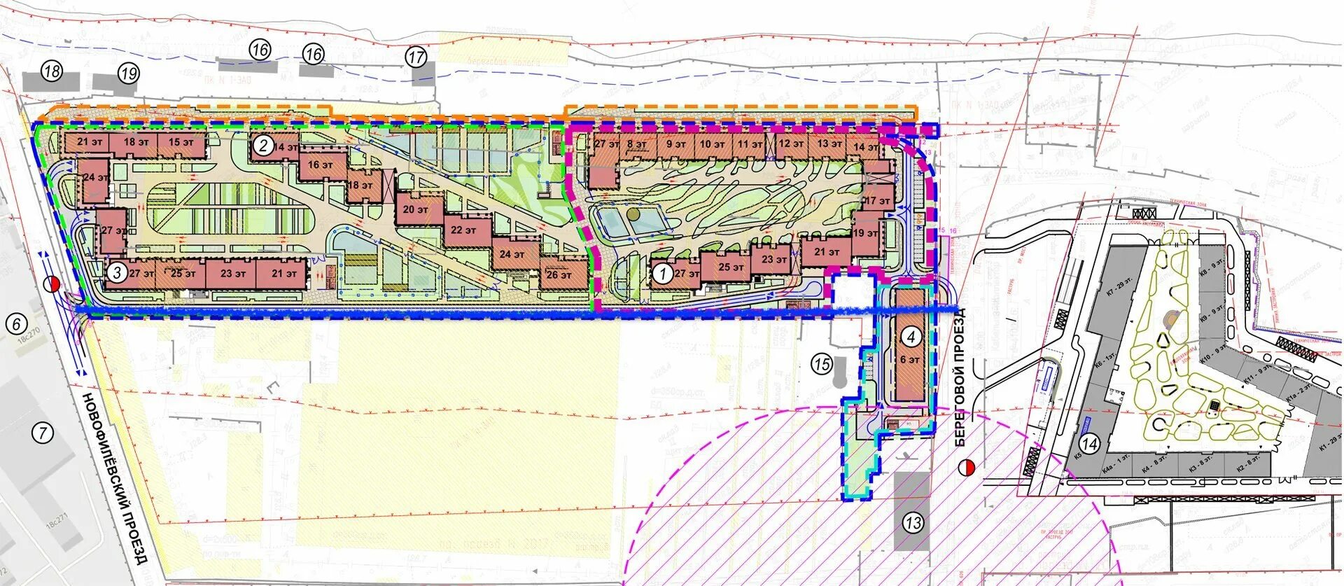 Проект береговой. ЖК береговой генплан. Генплан береговой проезд. Прибрежный генплан. Генплан прибрежных жилых комплексов.