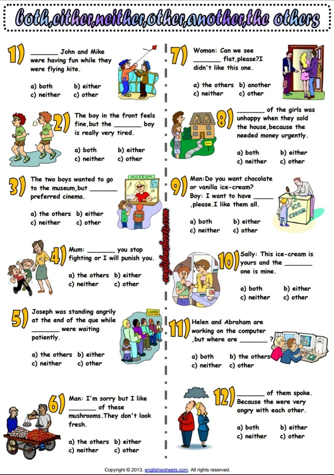 Other others the other another разница. Местоимения other another. Each other one another разница. Another other the other правило. Other another worksheets.