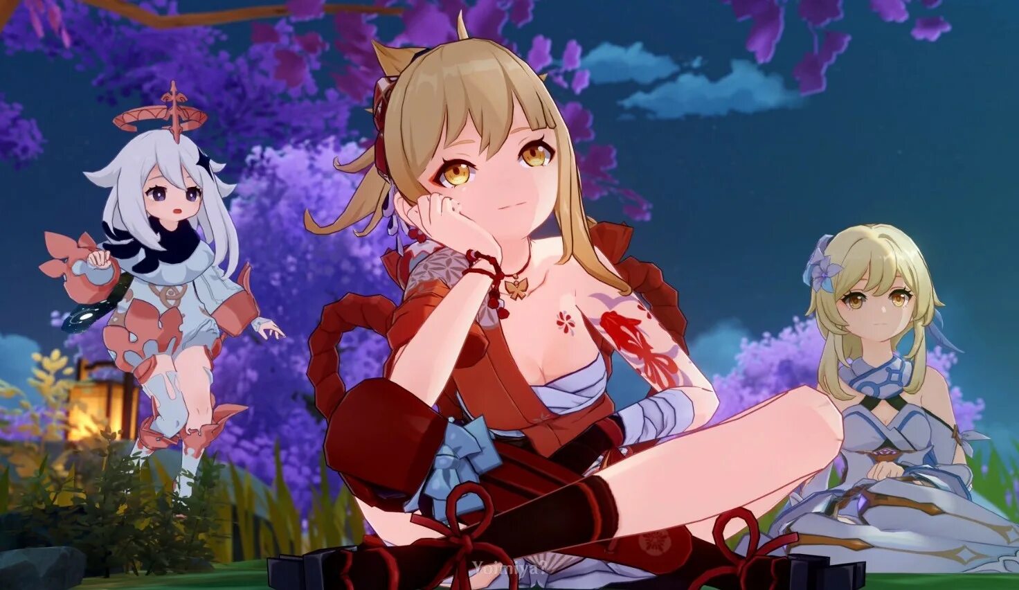 Еймия. Яэмия геншин. Yoimiya геншин. Ёимия наганохара. Еимия генгин.