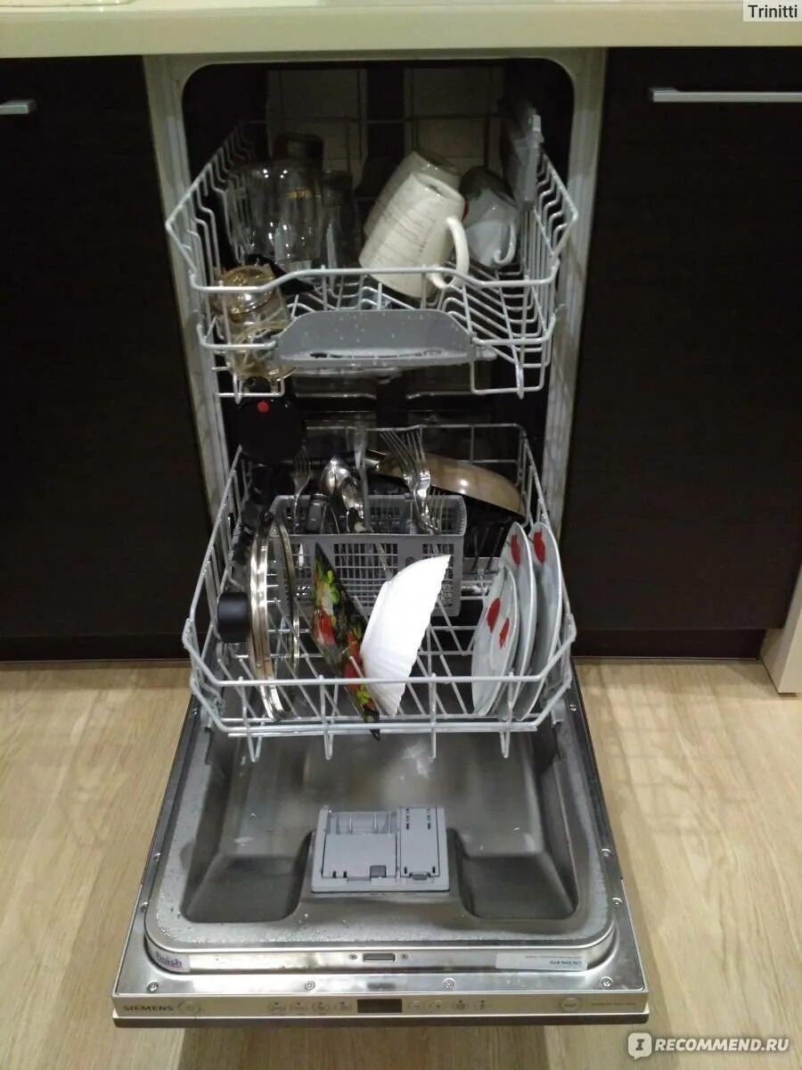 Встроенная посудомойка Siemens. Загрузка посудомоечной машины Bosch 45 см встраиваемая. Посудомойка Хаер 45 см встраиваемая. Посудомоечная машина Siemens 45. Первый пуск посудомоечной машины