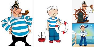 моряк рисунок