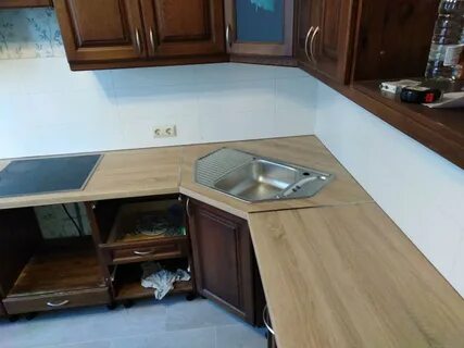 Замена кухонной столешницы
