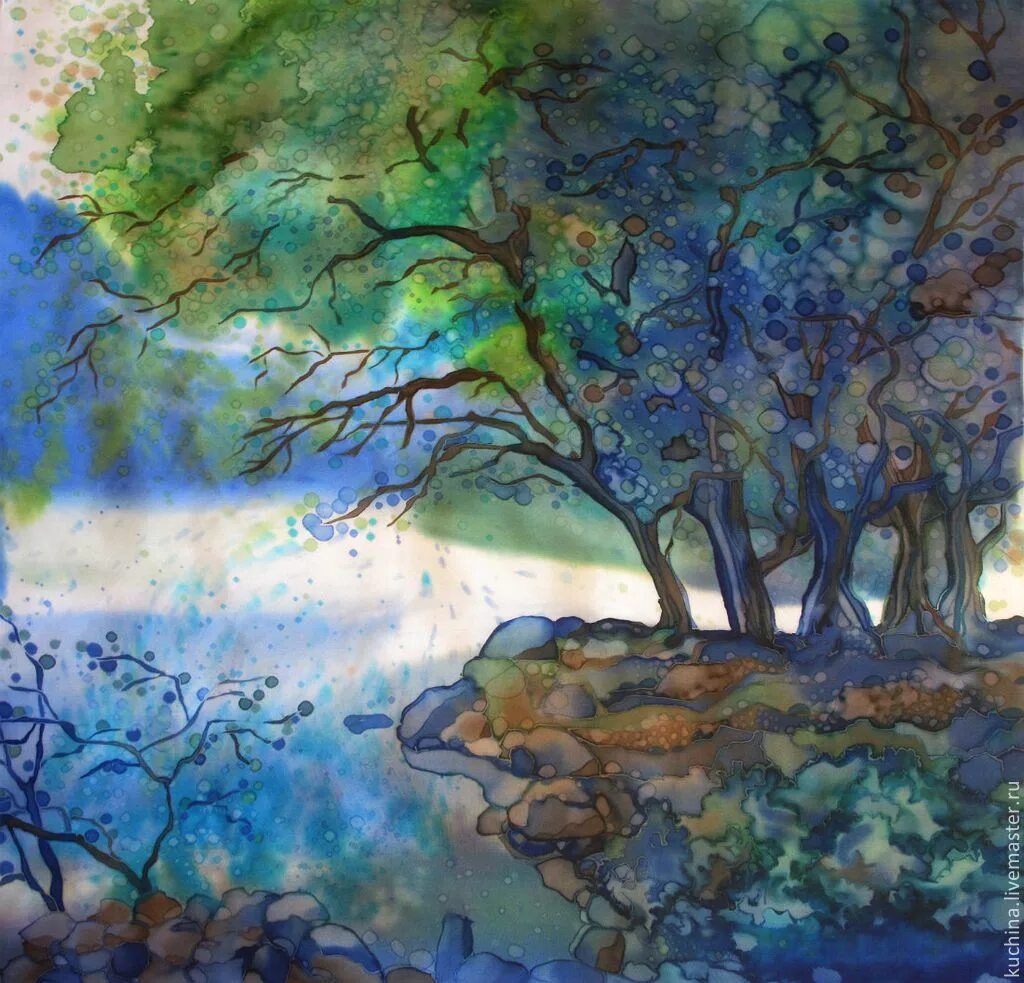 Рисунок холодными цветами 6 класс