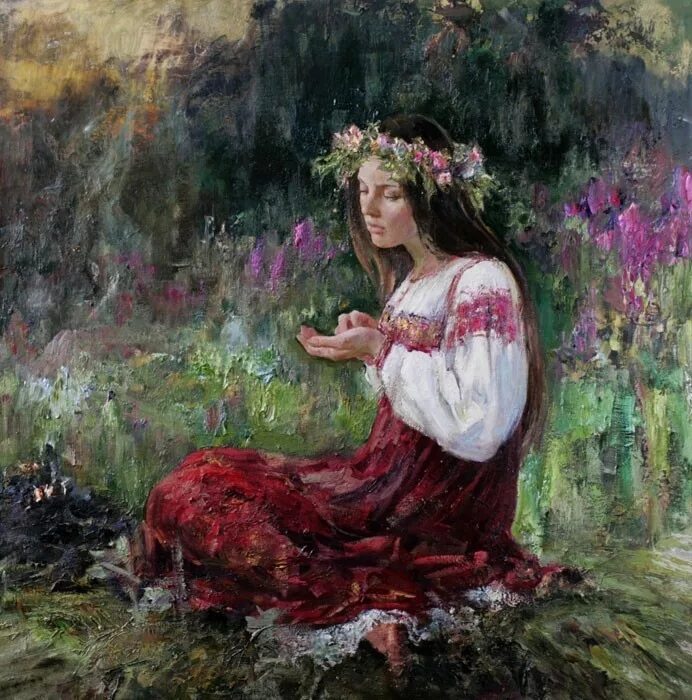Композиция девушки