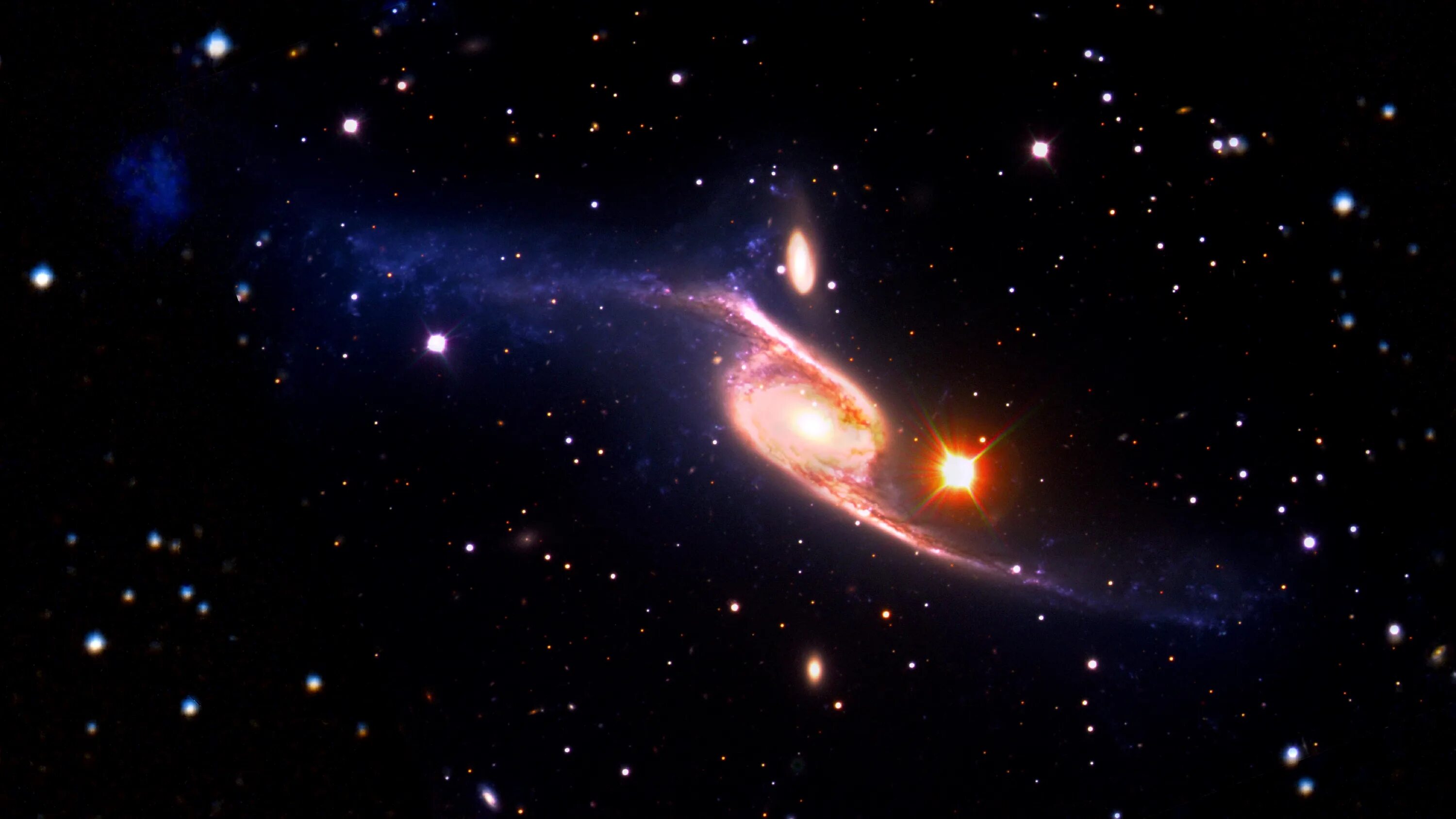 Размер самой большой галактики. Спиральная Галактика NGC 6872. NGC 6872 Galaxy. Спиральная Галактика UGC 2885. Галактика большая спиральная Галактика (NGC 6872) фото.