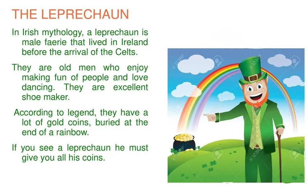 День святого патрика - saint patrick's day. St patricks day в школе english language. Лепрекон на английском. Ирландский лепрекон. Лепрекон на английском.