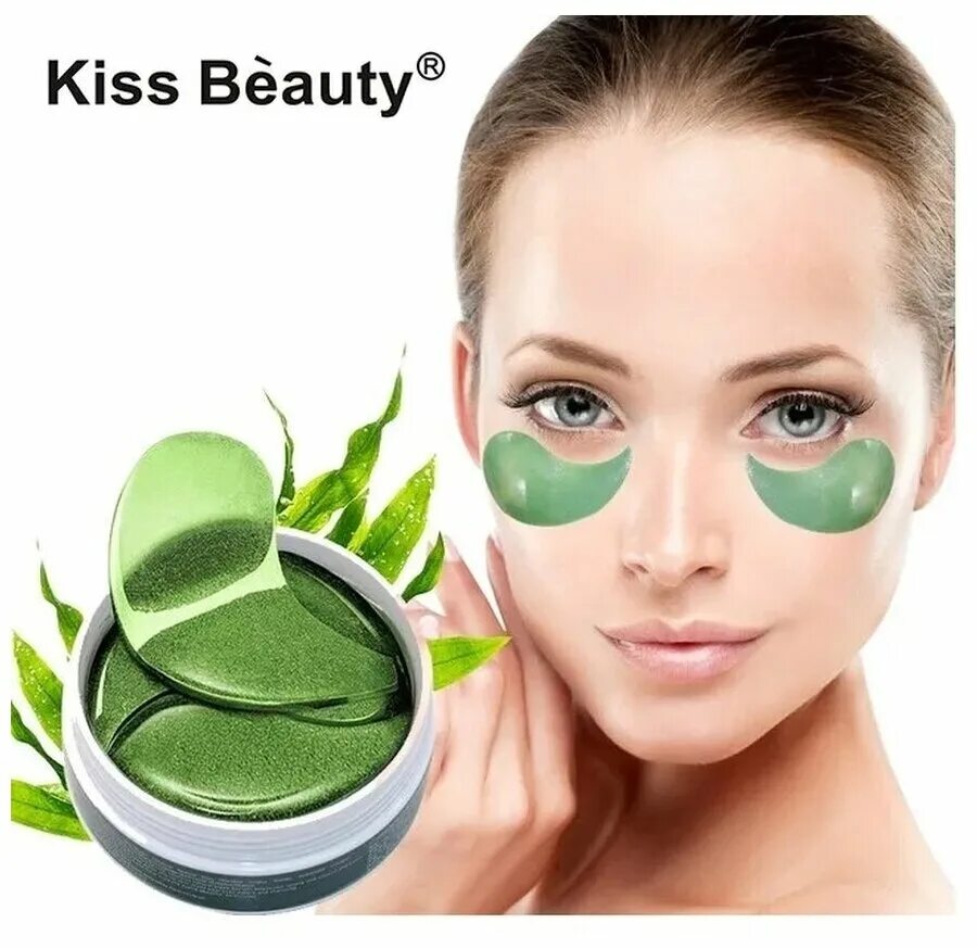 Патч под. Зеленые гидрогелевые патчи. патчи venzen eye mask зеленые. маска для лица. маска для лица косметическая.