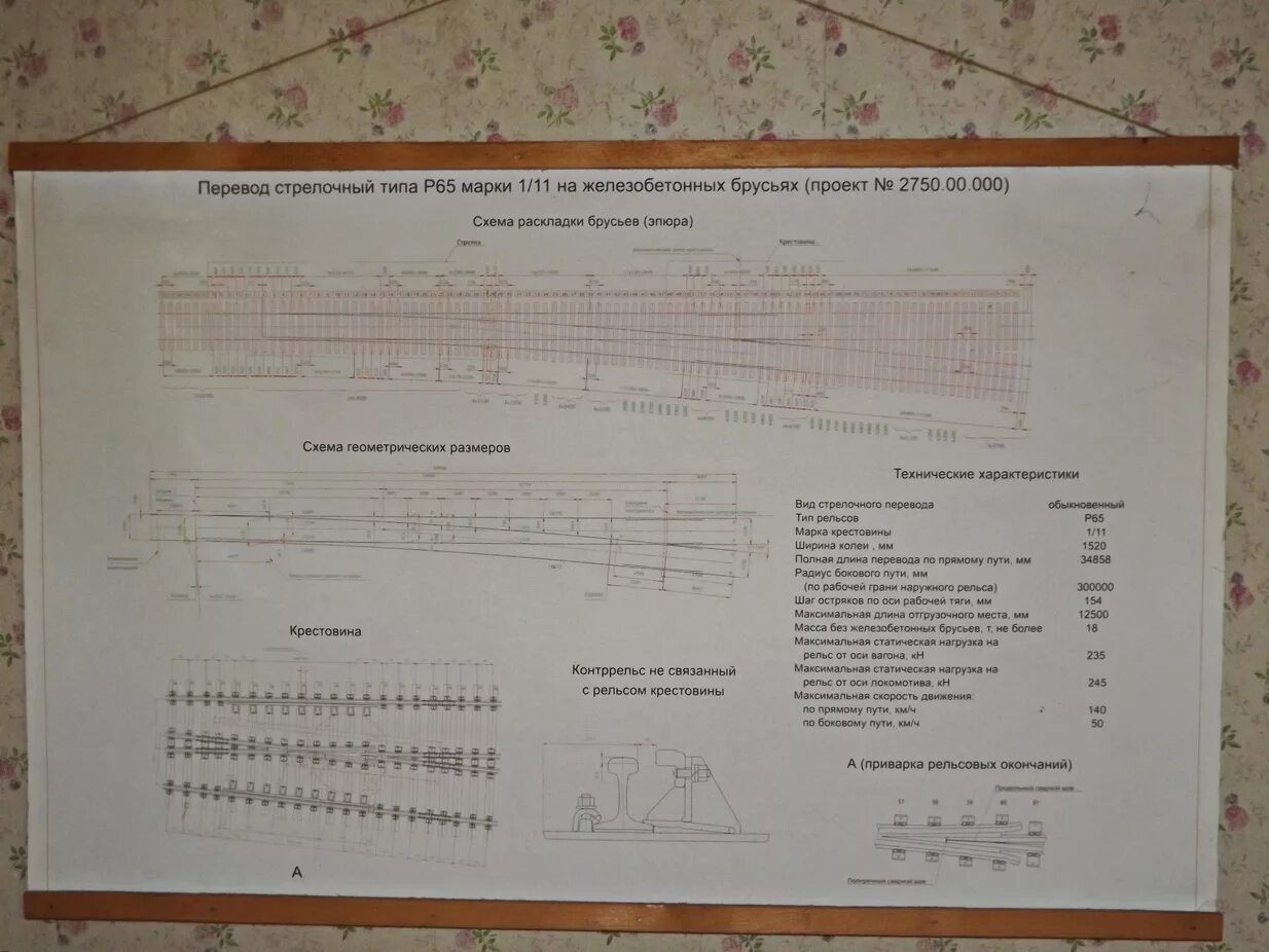 Вес стрелочного перевода