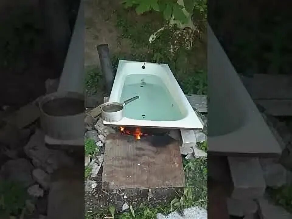 Печь из ванной