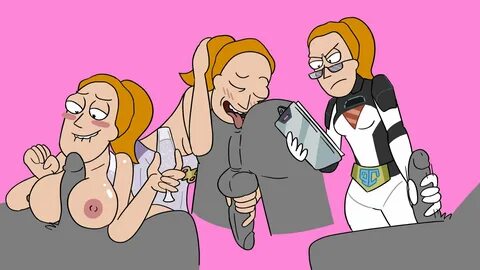summer smith, rick and morty, 1boy, 1girls, angry, anilingus, annoyed, areo...