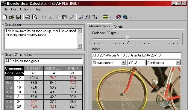 Калькулятор передаточных чисел велосипеда