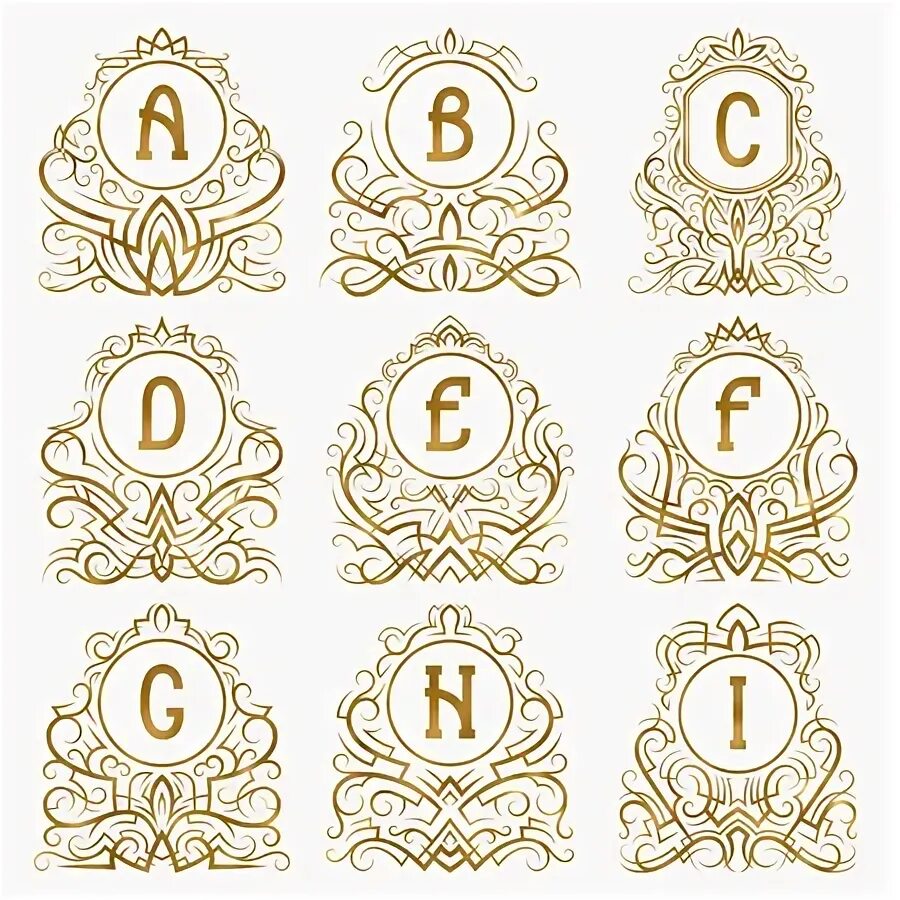 Border initial. Border initial