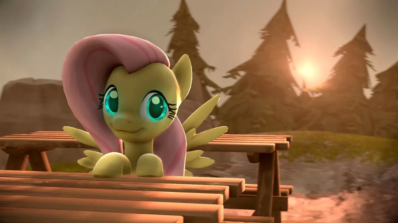 Sfm pony. MLP Флаттершай SFM. Флаттершай 3д пони. Пони СФМ Флаттершай.