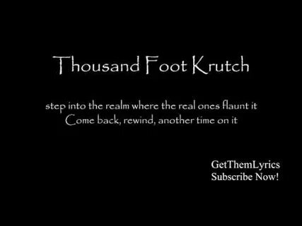 Перевод песен thousand foot