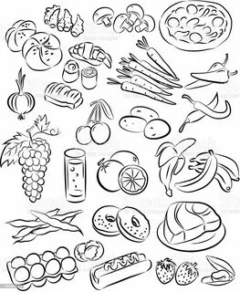 Полезные и вредные продукты раскраска - 61 фото