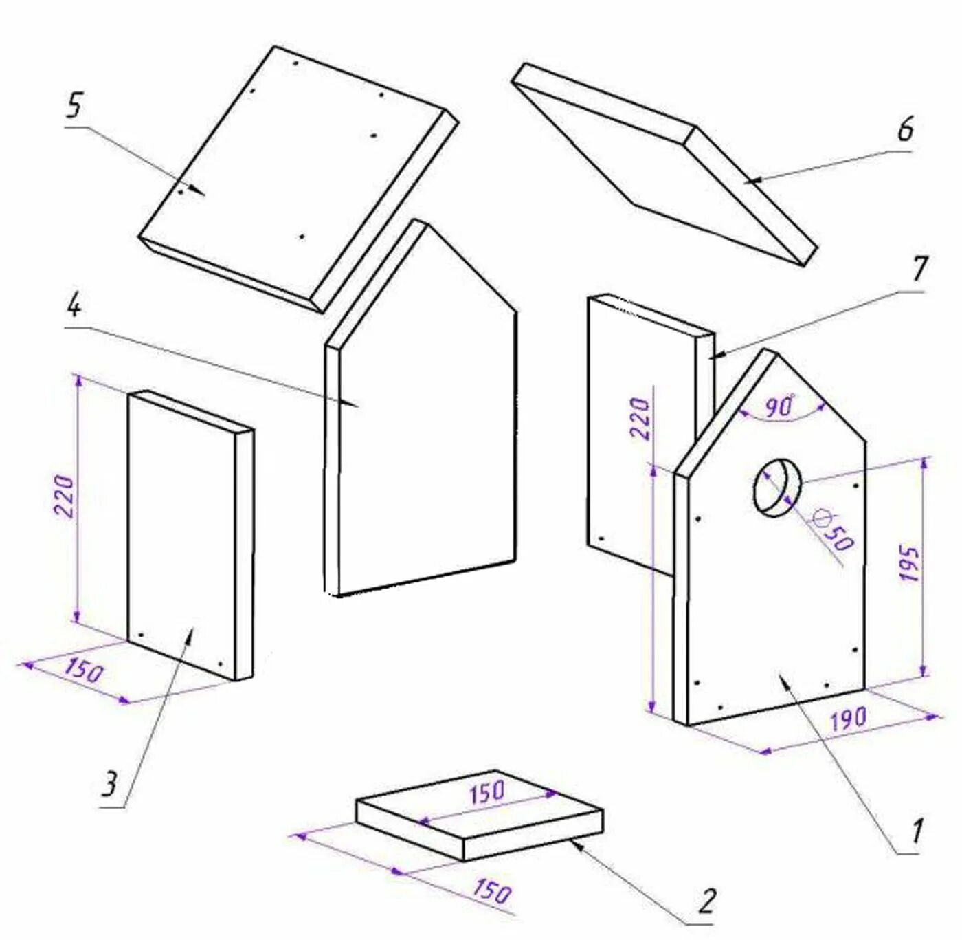 Bird house plans, Bird house plans free, Bird houses ideas diy