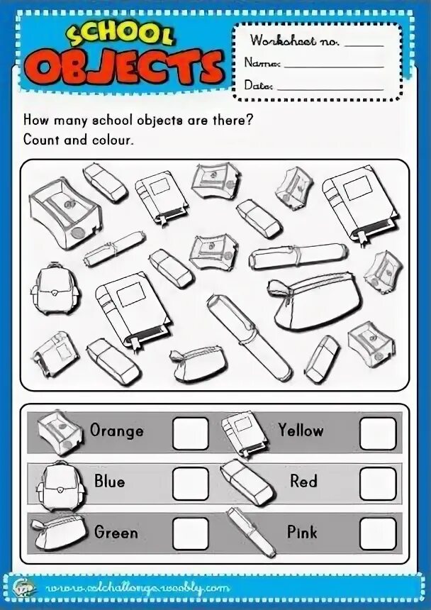 Classroom objects Worksheets. Задания на тему School things. School objects for Kids. Count School objects.