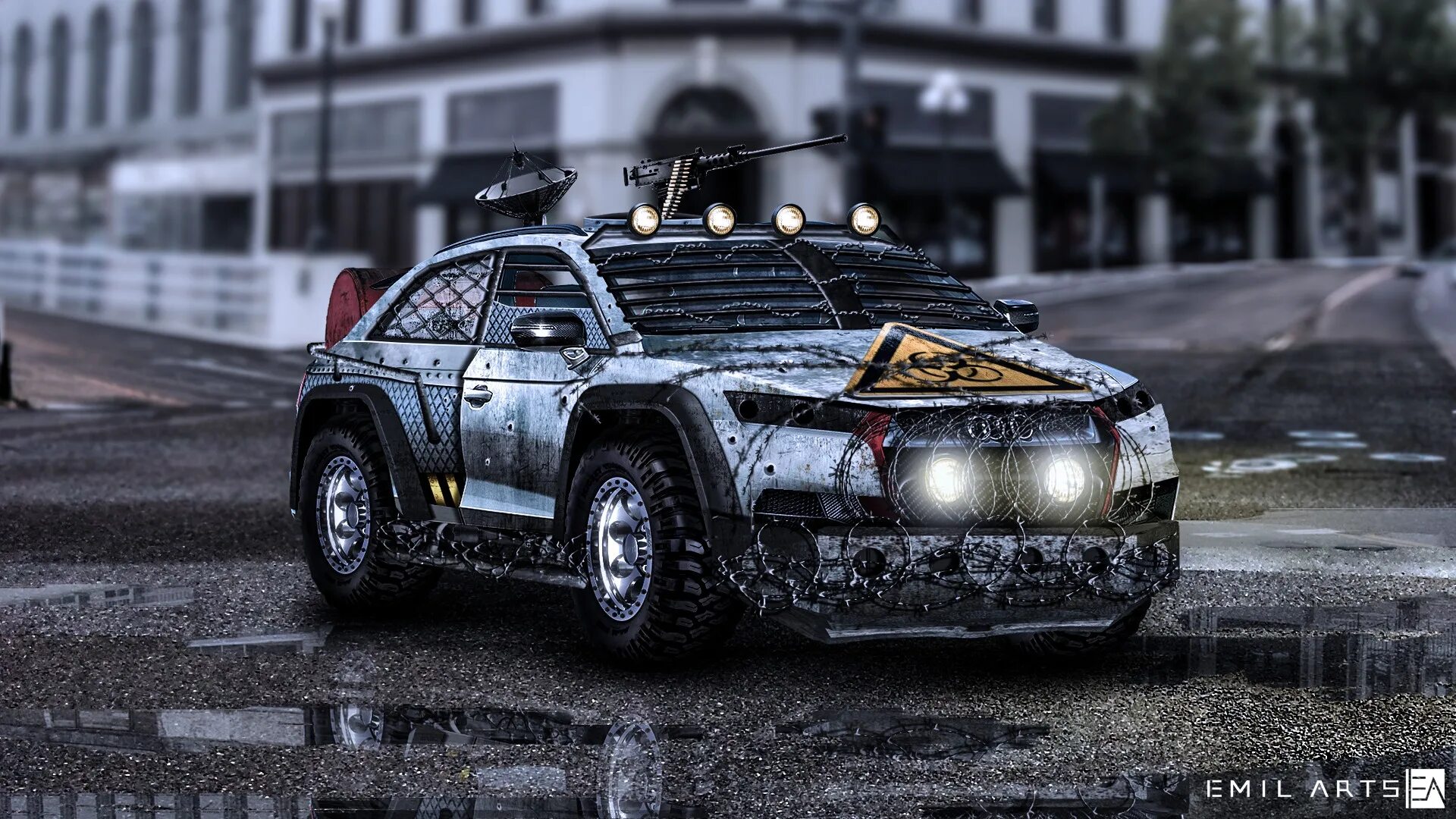 форд пикап f650 для зомби апокалипсиса на гусеницах. машина от зомби апокалипсиса. Hyundai zombie survival machine.