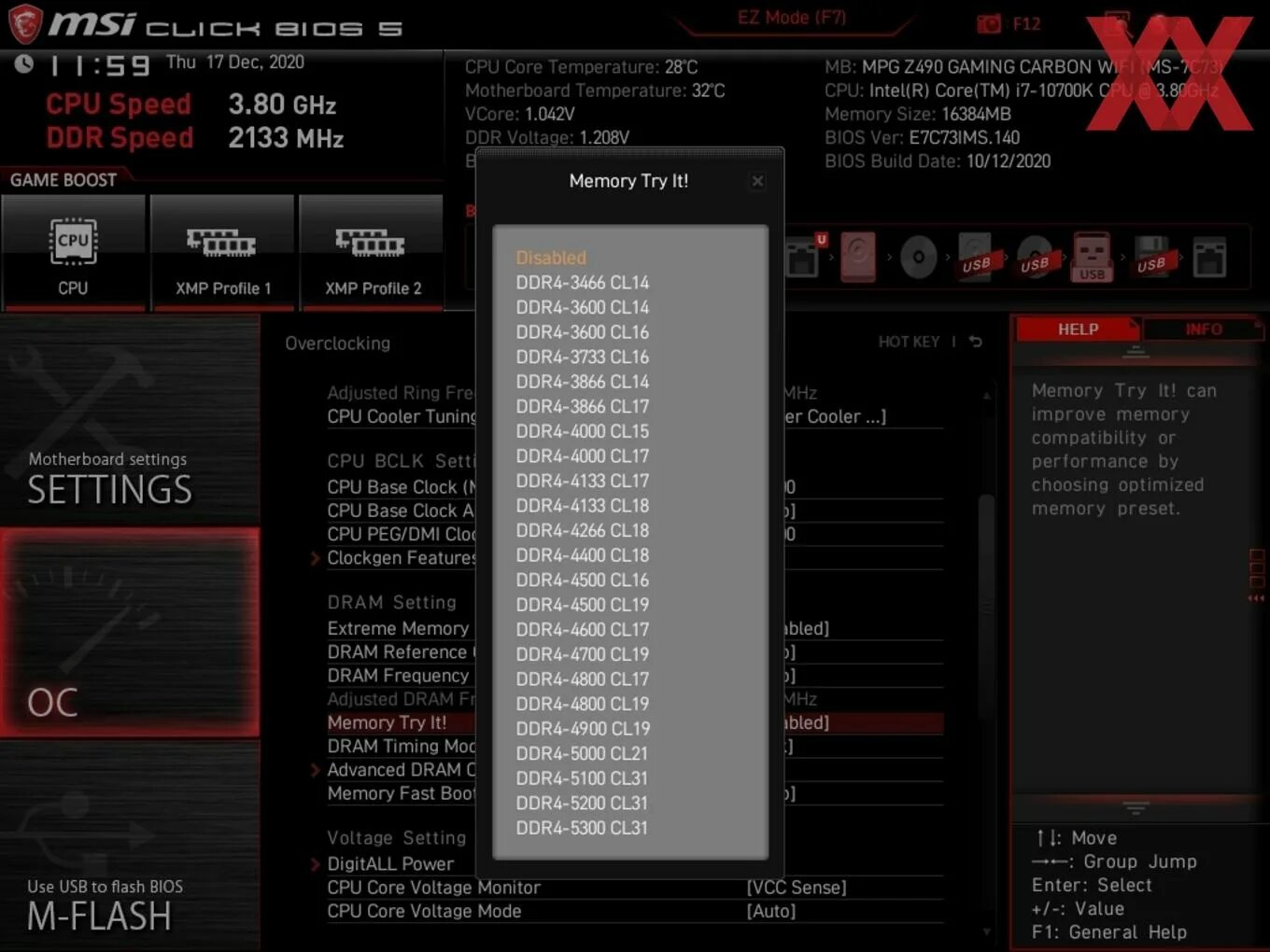 Как разогнать память msi. Memory try it. MSI Memory try it профили 3600hz. Memory try it MSI что это. 10900k разгон CPU Z.