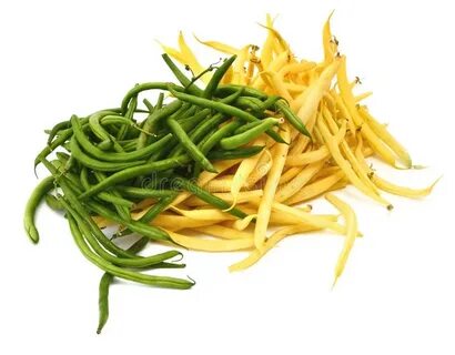 Зеленая и желтая фасоль