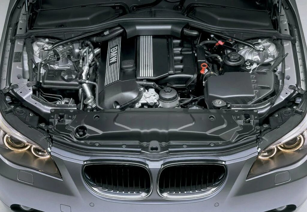 BMW e60 под капотом. BMW e60 2.2 m54. BMW e60 мотор v10. BMW 520d e60.