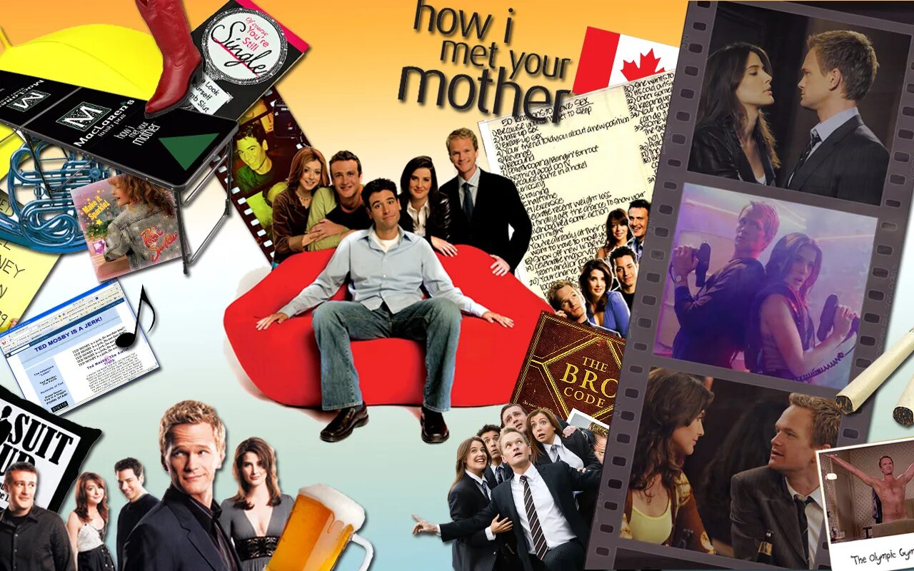 Do your mother work. How i met your mother Wallpaper. Коллаж офиса. Moby how i met your mother.