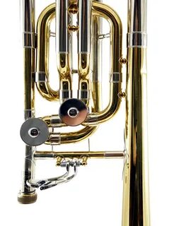 Rotary valves (dependent) on bass trombone.jpg. w:en:Creative Commons. 