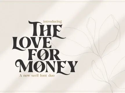 Money шрифты