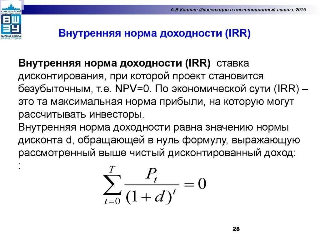 Внутренняя доходность формула. Внутренняя норма доходности irr. Норма доходности инвестиций формула. Внутренняя норма рентабельности инвестиций формула. Формула внутренней нормы рентабельности инвестиций (irr.