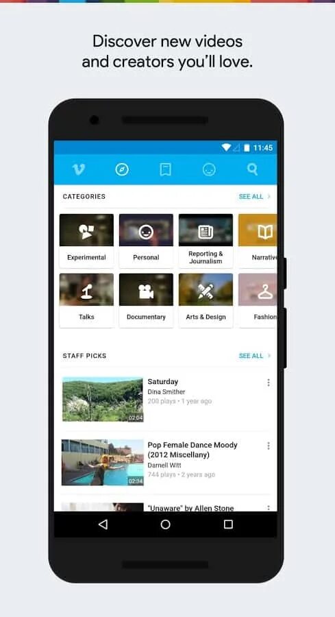 Vimeo андроид. Vimeo.