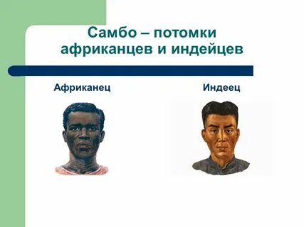 Потомки европейцев и негров в южной америке