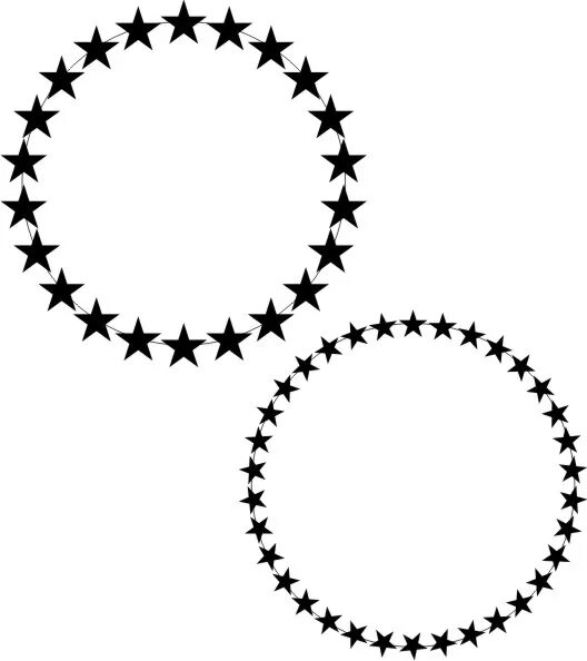 Звездочка силуэт. Круг из звезд. Circle of stars. Звезды по кругу. Звездочки по кругу.