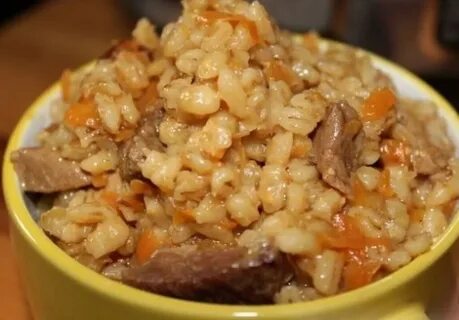 Мясо с перловой крупой